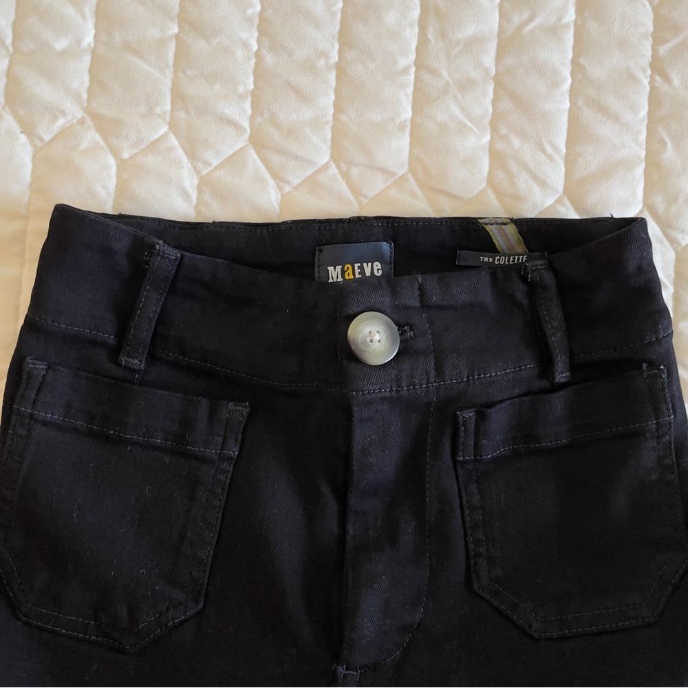 NWOT Maeve Anthropologie The Colette Black 00 - Picture 5 of 9